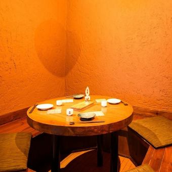 Round table digging.Because it is a private room, you can enjoy your meal slowly without worrying about the surroundings.