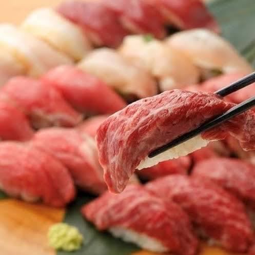 [Carefully selected beef/selected chicken] Meat sushi, yakitori + Japanese cuisine (110 types) all-you-can-eat & all-you-can-drink plan 3 hours 4,000 ⇒ 3,000 yen (included)