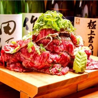 【レギュラーコース】豪華名物牛トロ番長肉手毬寿司付き!3H飲み放題付全8品4000円⇒3000円