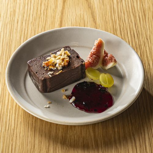 Rich chocolate terrine