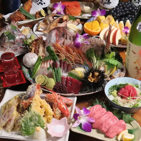 Enjoy a private room experience! All-you-can-drink sake from all 47 prefectures of Japan! 9 dishes including luxurious seafood, served individually (one plate per person), 2.5 hours of all-you-can-drink for 5000 yen.
