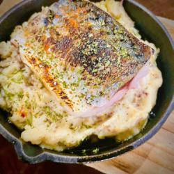 Oven-baked Salted Mackerel Mashed Potatoes