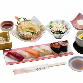 【レディースセット】握り寿司7貫など料理6品2,618円→クーポンで2,200円！