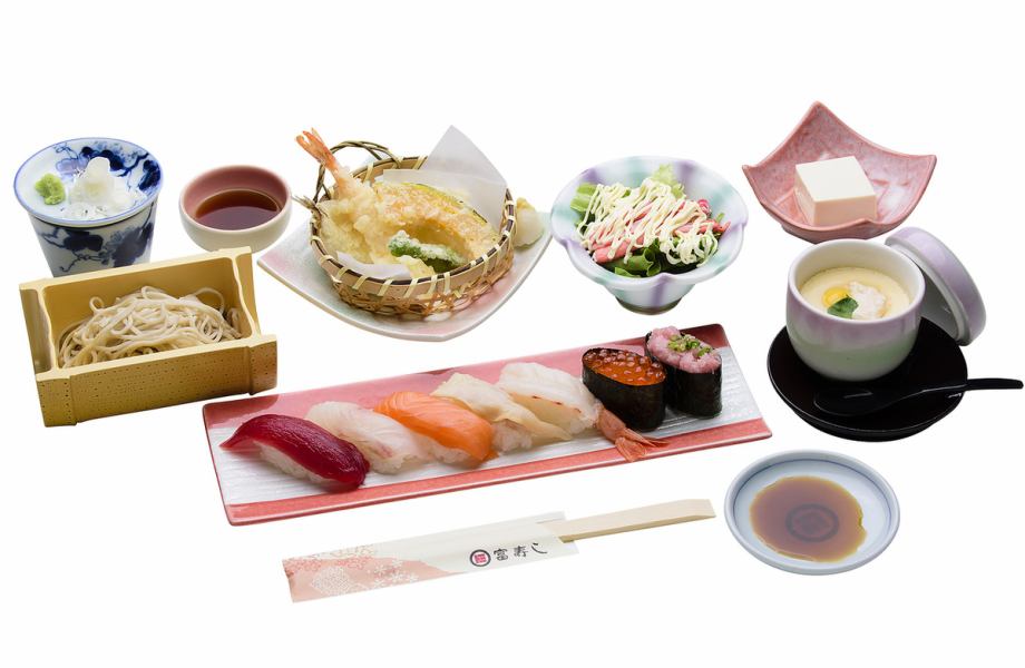 握り寿司7貫付！全6品のレディースセットはクーポンご利用で【2,200円】！ランチにもディナーにもOK！