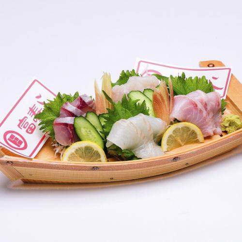 地魚お造り5種盛り合わせ