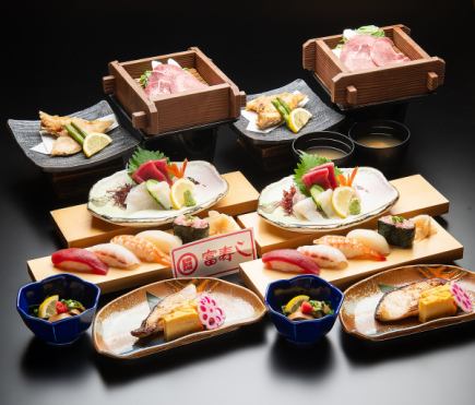 【仅烹饪课程】6道菜，包括竹蒸笼蒸岩船猪肉和5个握寿司，3700日元（含税）