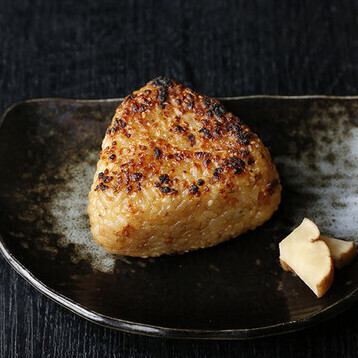 Grilled rice balls with minced meat