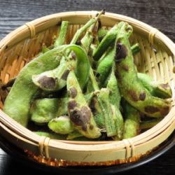 Grilled edamame