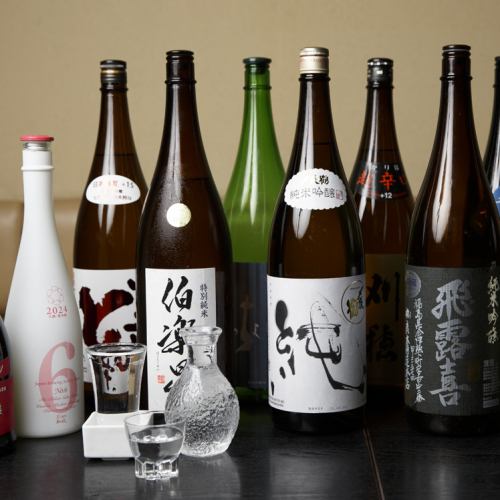 Authentic shochu and specially selected local sake!!