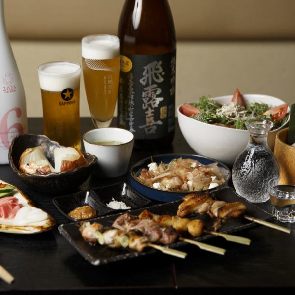 [13 dishes in total] Hina's Chef's Choice Course 4,290 yen (tax included) ◎ This course allows you to enjoy Hinai Jidori chicken from Hinai Town at an affordable price.