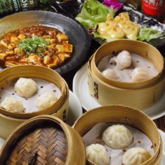 5/1～飲放延長版！【人気料理付!点心食べ飲み放題コース】ゆったり2.5h飲放付(L.O.120分)5700円