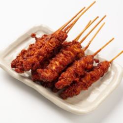 1 deep fried chicken skewer