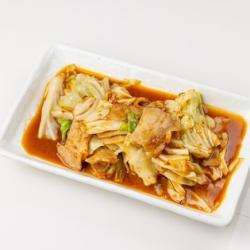 Stir-fried pork belly and cabbage