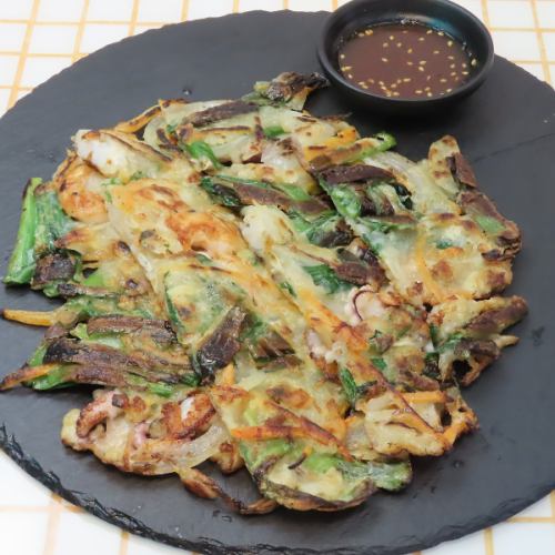 海鮮たっぷりチヂミ