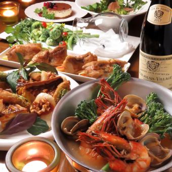 Passerettiプラン料理のみ3500円!!(飲み放題+1500円/ソフトドリンク飲み放題+1000円)