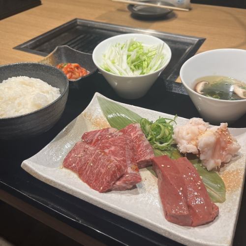 Choice of 3 types of yakiniku set meal