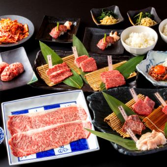 ご宴会におすすめ【牛次郎セレクトコース】人気の上赤身ユッケに黒毛和牛ハラミ等全17品飲放