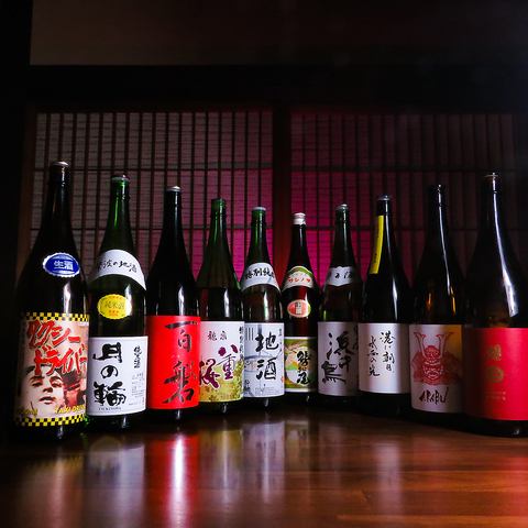 厳選の地酒を飲み比べ