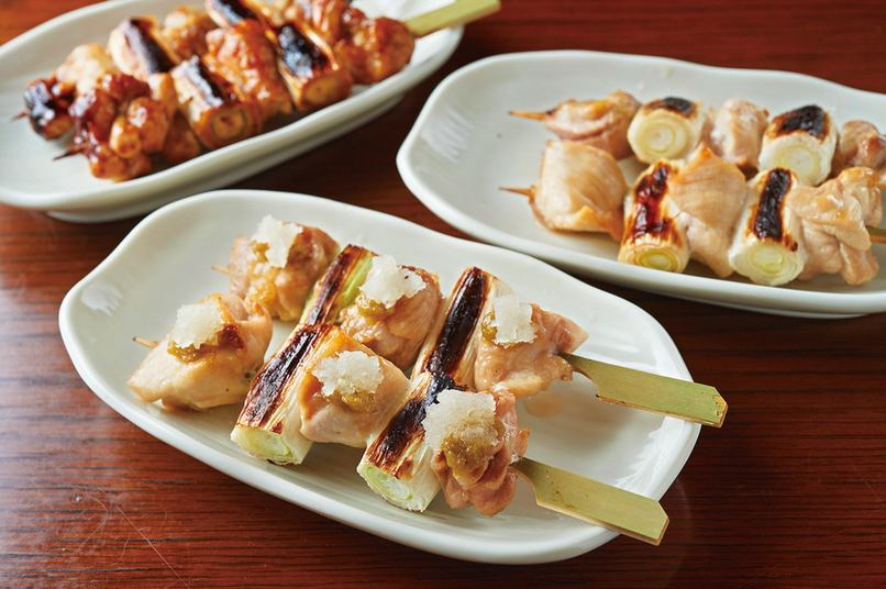 Grilled over charcoal, the skewers are crispy on the outside and tender on the inside.