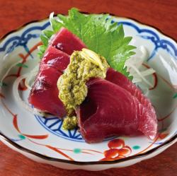 【高知县】鲣鱼刺身配葱花和味噌酱