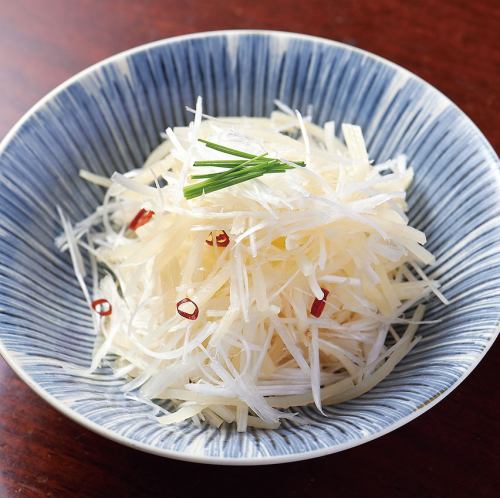 Crispy green onions and potatoes