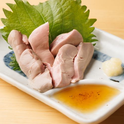 White liver sashimi