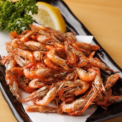Fried river shrimp