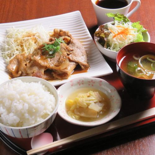 豚ロース生姜焼き定食