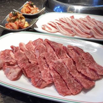 人気No.1☆能登黒毛和牛カルビ☆能登豚☆牛タンなど☆特選焼肉コース！