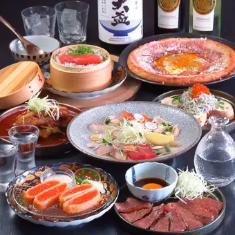 一番人気!【名物】ニューエビスプレミアムコース<全9品><2時間飲み放題付き>6000円(税込)