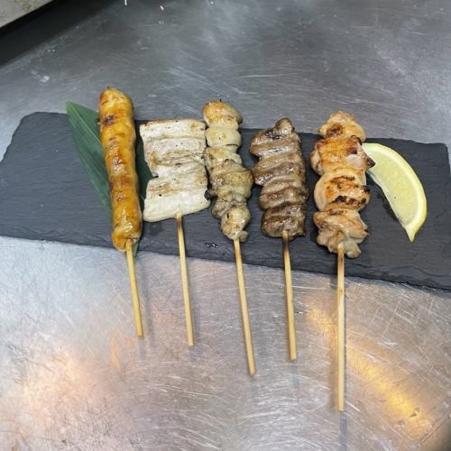 5 skewers