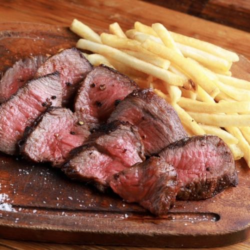 A5 wagyu beef rump steak frites
