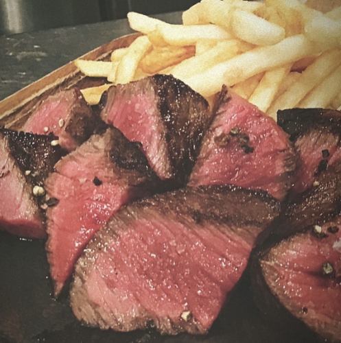 A5 Wagyu beef rump steak frites