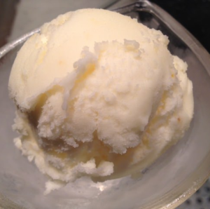 Yuzu sherbet/yogurt ice cream
