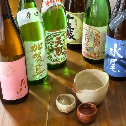 豊富な日本酒をご用意しております。