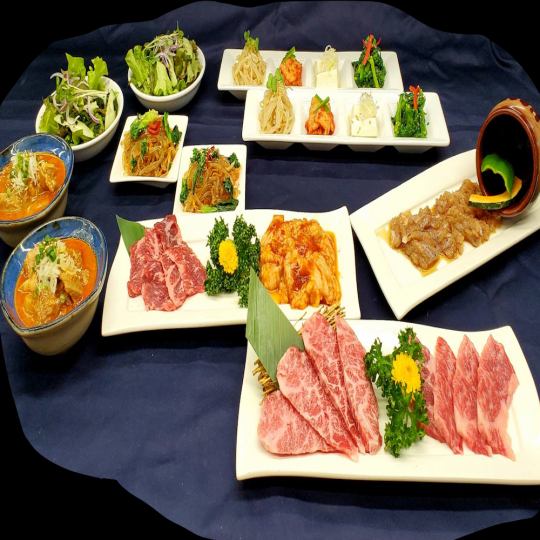 ◆当店イチオシ◆価格で勝負！2時間飲み放題＋本格炭火焼肉が込み込みで5000円【お手軽コース】