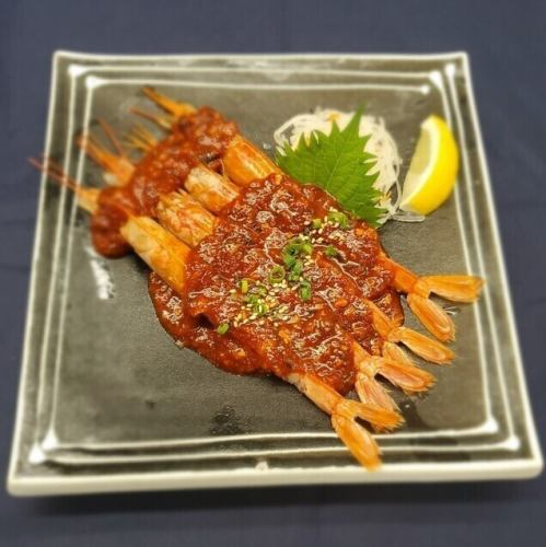 大エビ刺し/松阪牛 黒毛和牛 王様ユッケ刺し
