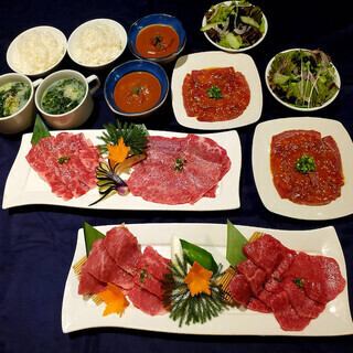 焼肉を極める、日本三大和牛【松阪牛 黒毛和牛コース】 