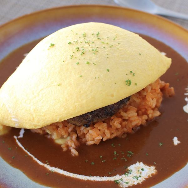 Ogawa Shoten's Hamburger Omelette Rice