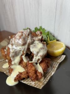 Bistro fried chicken covered in cheese