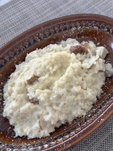 Rich cream risotto with porcini aroma
