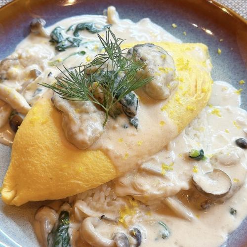 Hiroshima oyster omelet rice