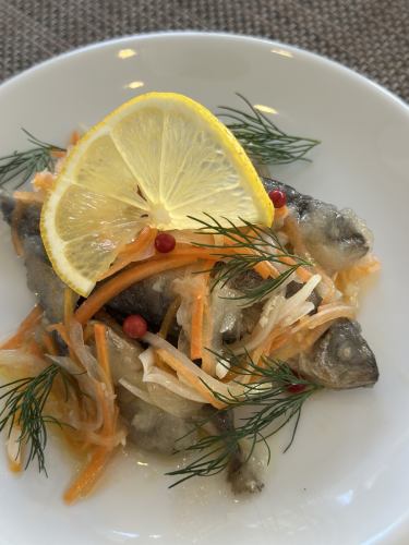 Horse mackerel escabeche
