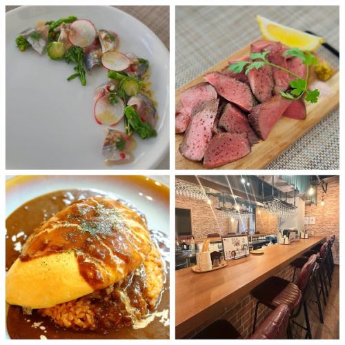 在藤澤，您可以享用單點菜餚，享受獨自小酌的愜意時光。