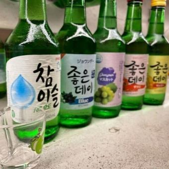 チャミスル・マッコリも飲める2時間単品飲み放題
