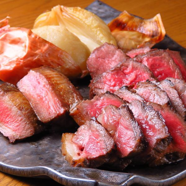 Full of volume! Try the “grilled horse meat”♪