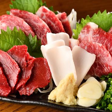 [4000 yen◎All 11-course courses] First of all, this is it!Easy to enjoy horse meat◎All you can drink for +1000 yen