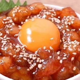 甘えびとアボカドユッケ