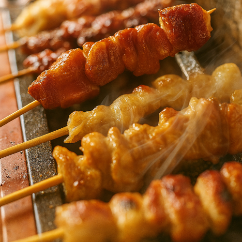 【匠の技】備長炭で焼き上げる自慢の焼鳥各種（鶏・牛・豚・野菜串）