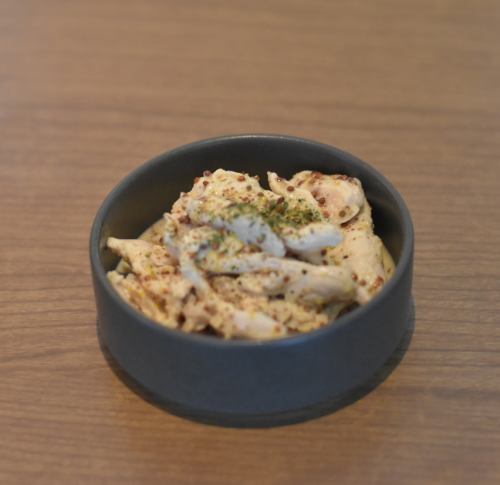 Steamed chicken with honey mustard sauce